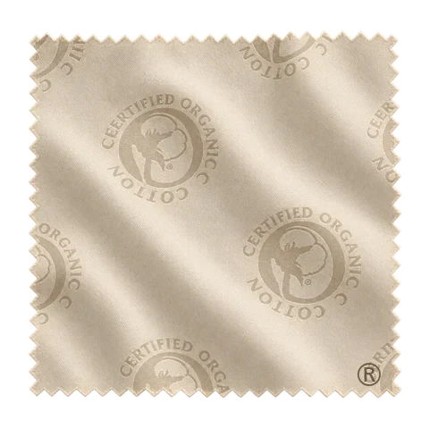Ivory woven organic cotton swatch