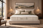Palera certified organic mattress in a sunlit bedroom