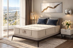 Stella certified organic mattress in a bedroom