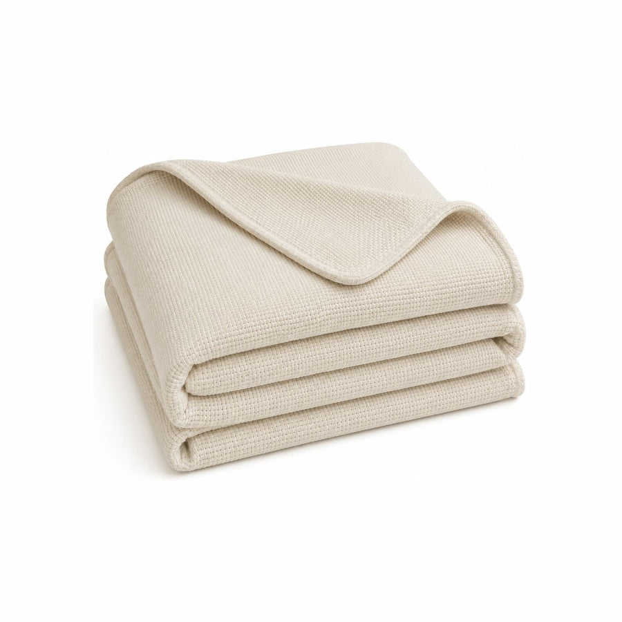 Certified Organic Cotton Knitted Bed Blanket