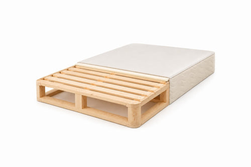 Wood-Slat Foundation, 8", ivory