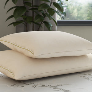 Wool-Wrapped Organic Shredded Rubber Pillow