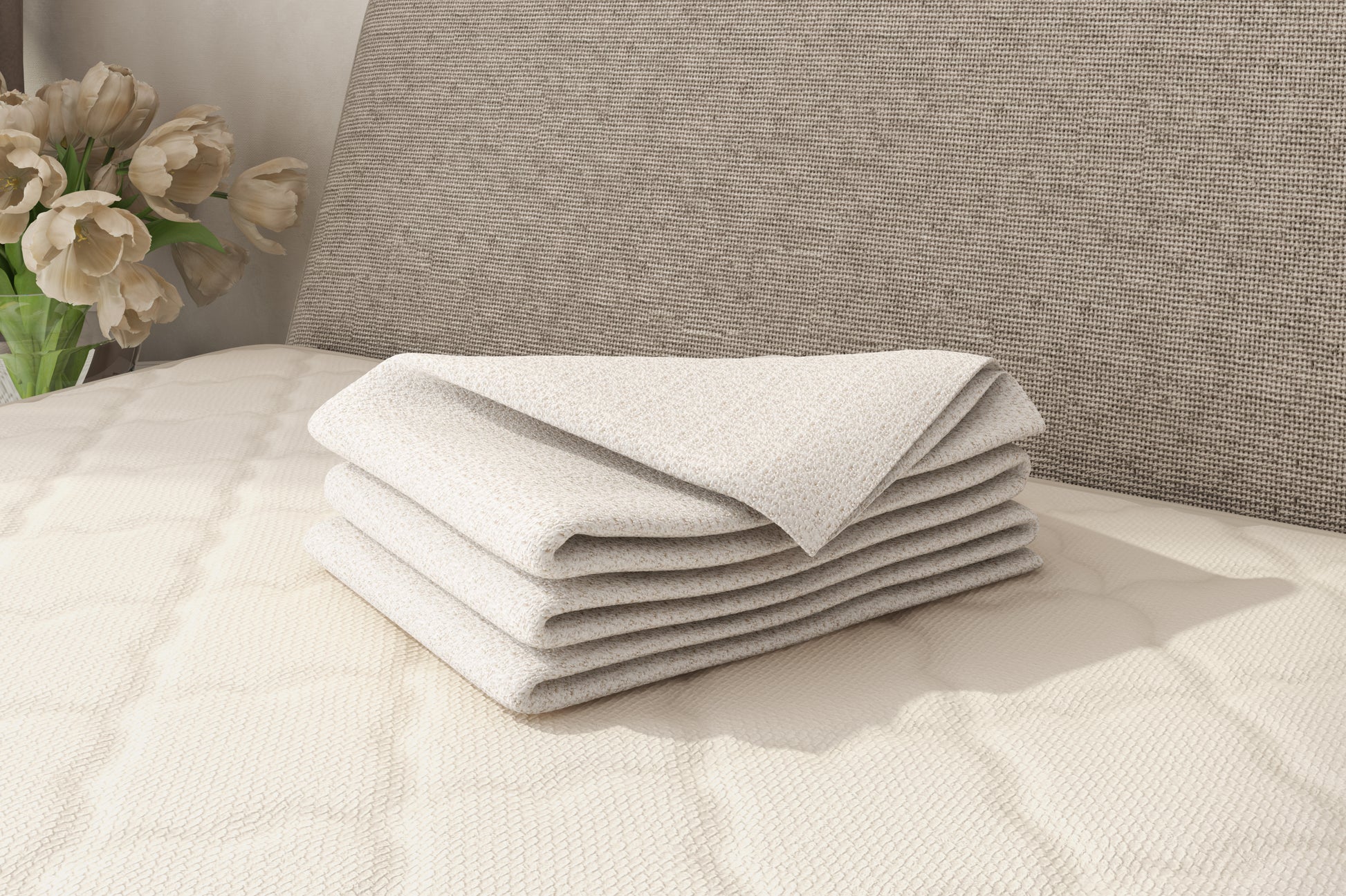 Certified Organic Cotton Knitted Bed Blanket